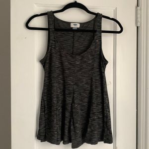 Old Navy Heather Gray Scoop Neck Swing Tank Top - Size Small